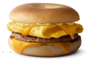 Sausage, Egg & Cheese Bagel