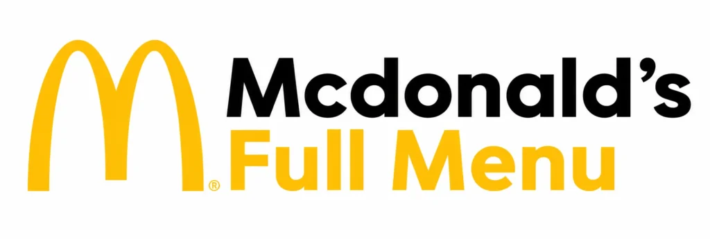 McDonalds Menu